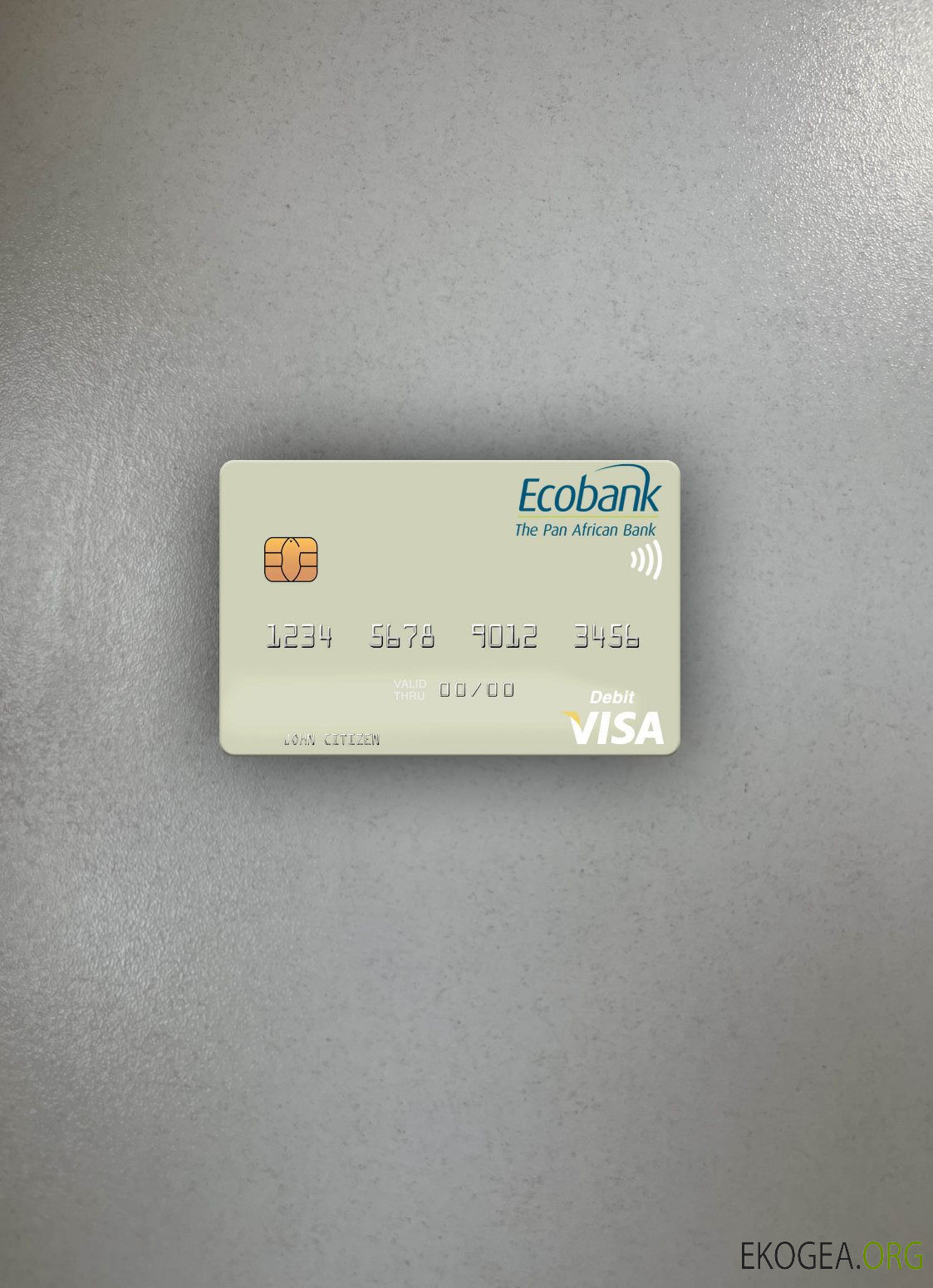 Sénégal Ecobank Sénégal carte de débit visa photolook recto